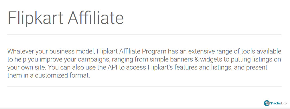 Flipkart Indian affiliate Network